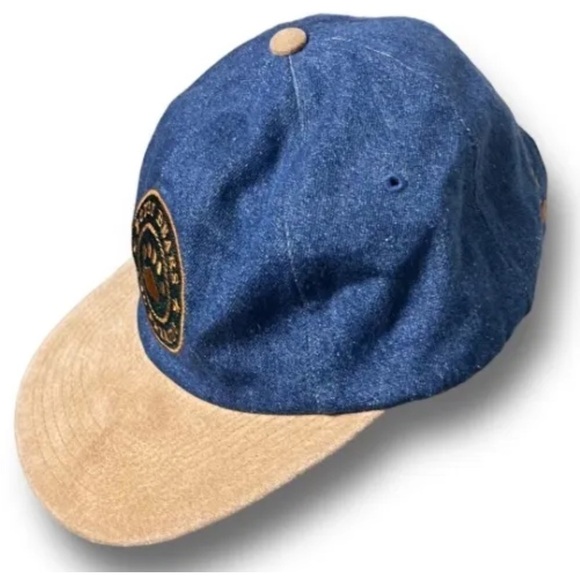 Vintage Boyds Bears And Friends Bearwear Denim/Suede Baseball Cap Adjustable Hat - Picture 3 of 7